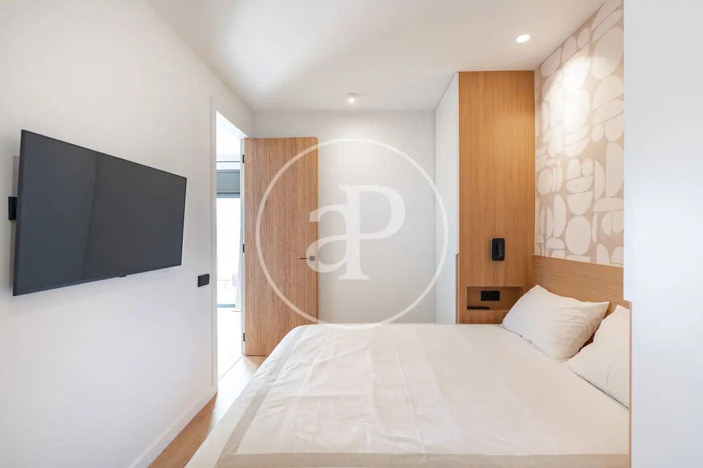 Schlafzimmer von Wohnung zum Verkauf in Barcelona mit Klimaanlage, Heizung und Terrasse