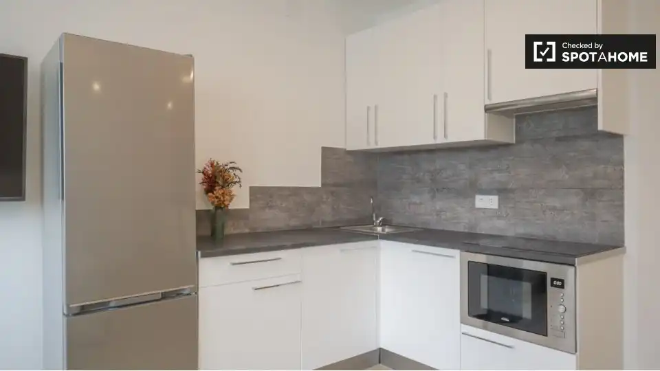 Kitchen of Flat for rent in Madrid  with Air Conditioner, Heating and Furnished