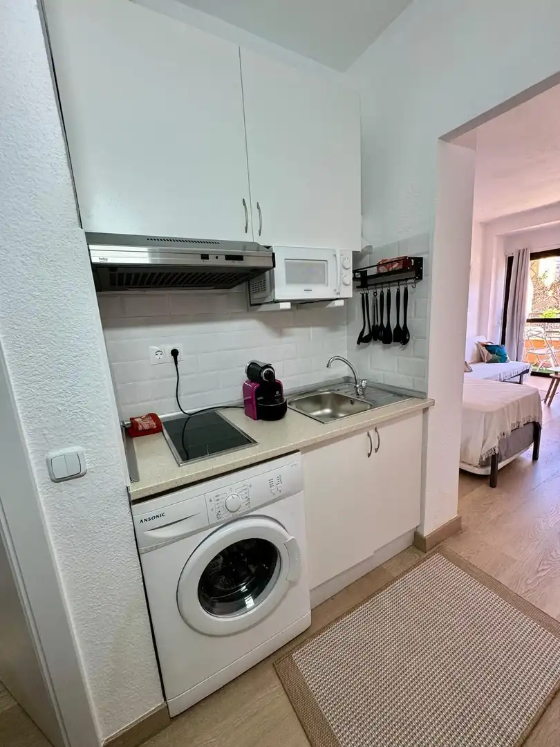 Kitchen of Study for rent in Torremolinos  with Air Conditioner and Furnished