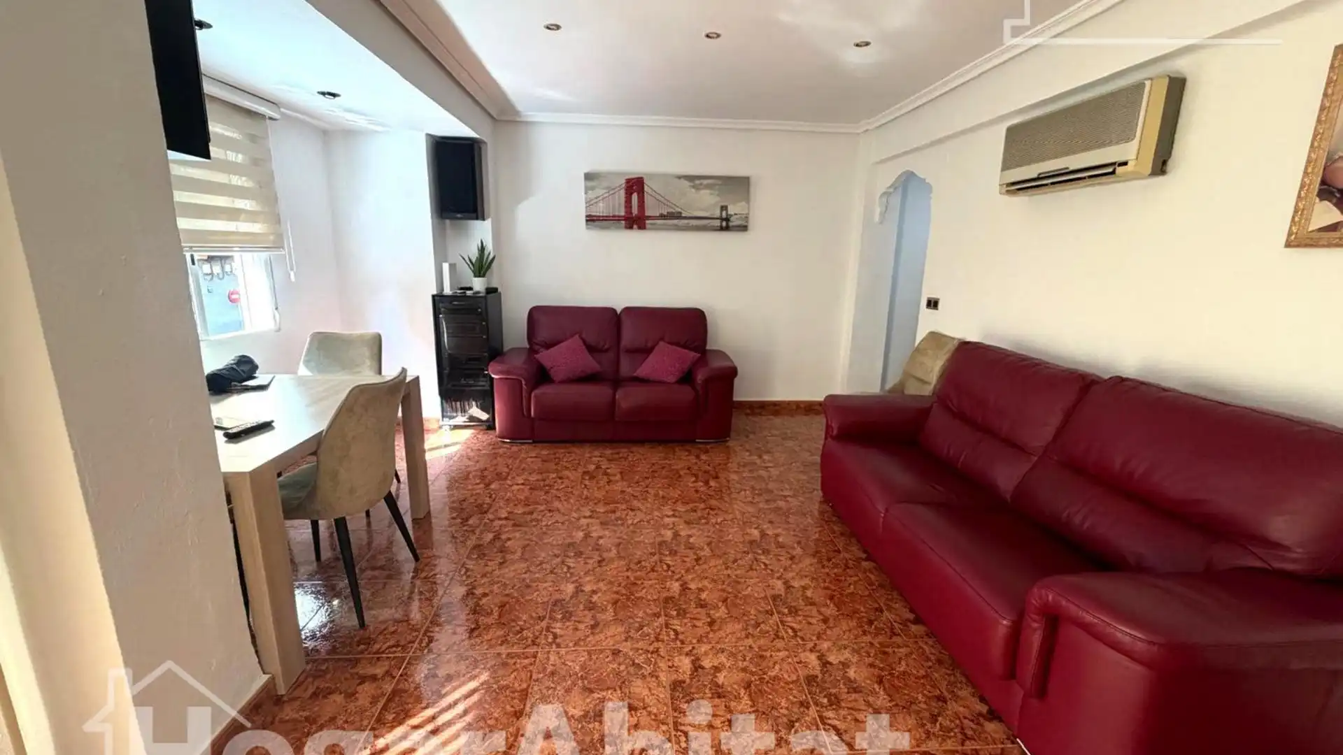 Living room of Flat for sale in  Valencia Capital  with Air Conditioner, Terrace and Balcony