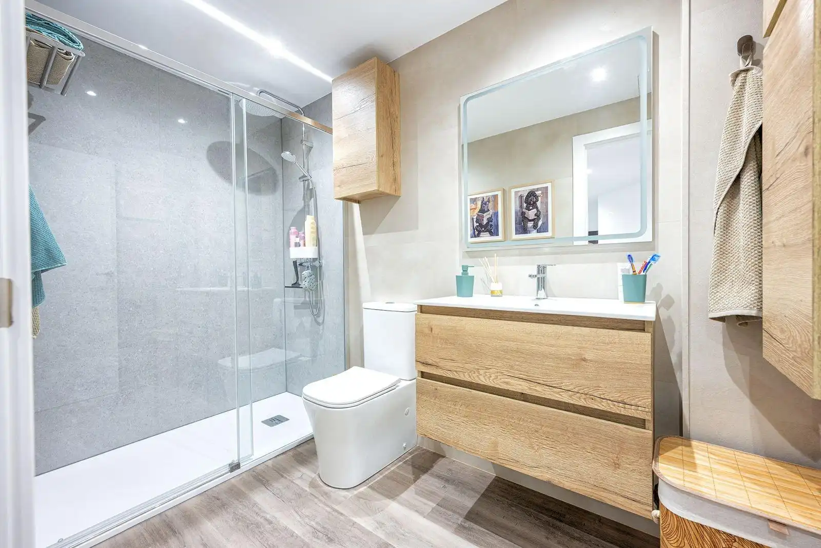 Badezimmer von Wohnung zur Miete in Agüimes mit Möbliert und Alarm