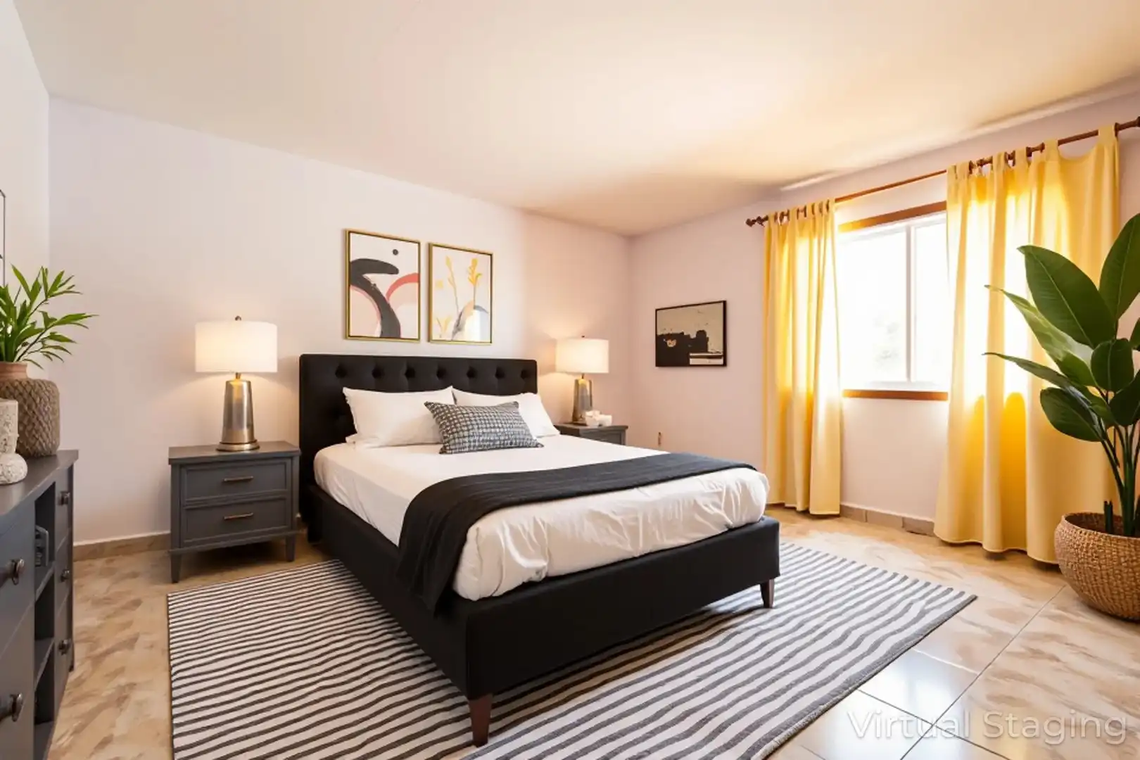 Schlafzimmer von Einfamilien-Reihenhaus zum Verkauf in Los Realejos mit Privatgarten, Terrasse und Abstellraum