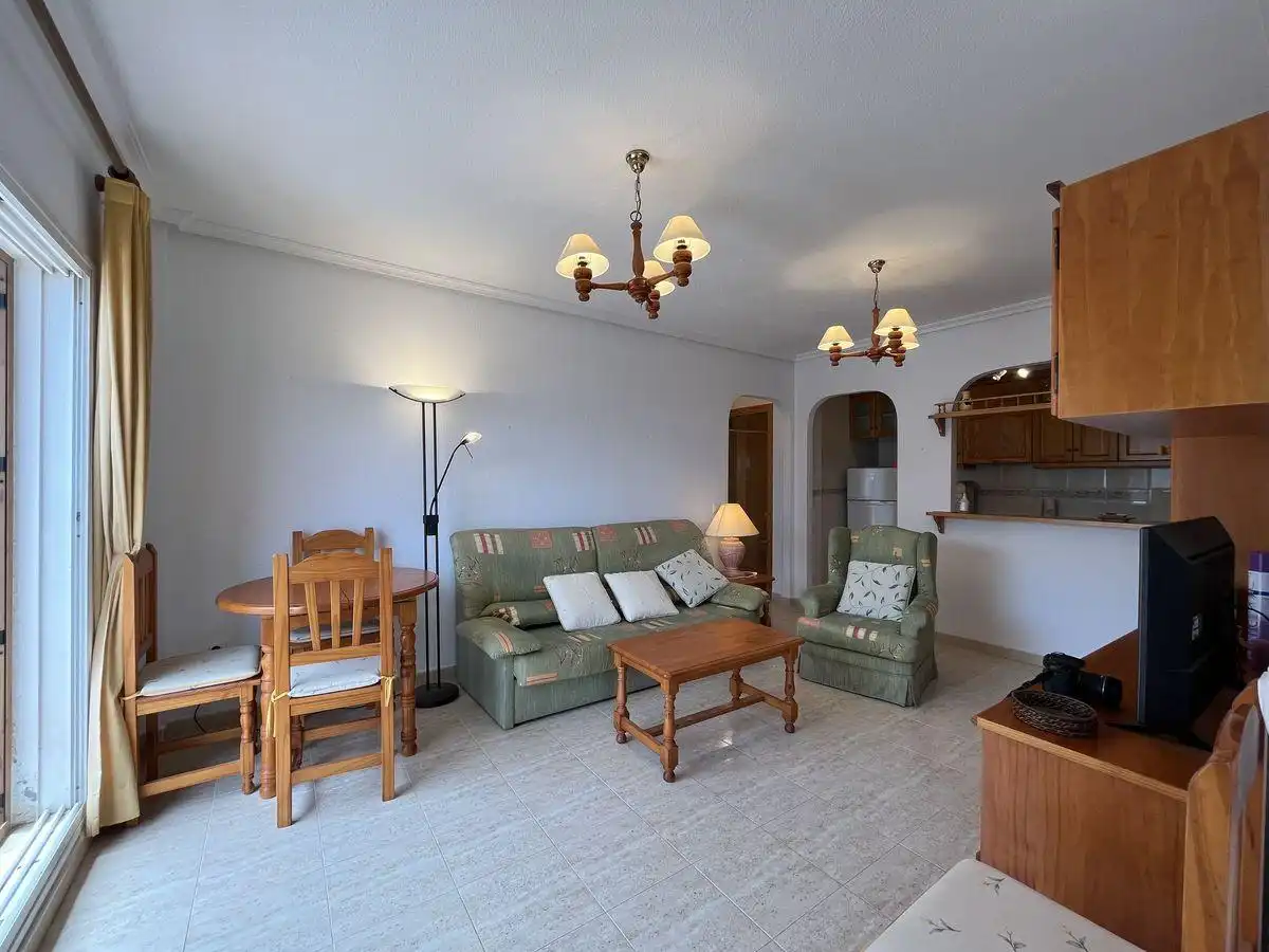 Wohnzimmer von Wohnung zur Miete in Vera mit Klimaanlage, Terrasse und Schwimmbad