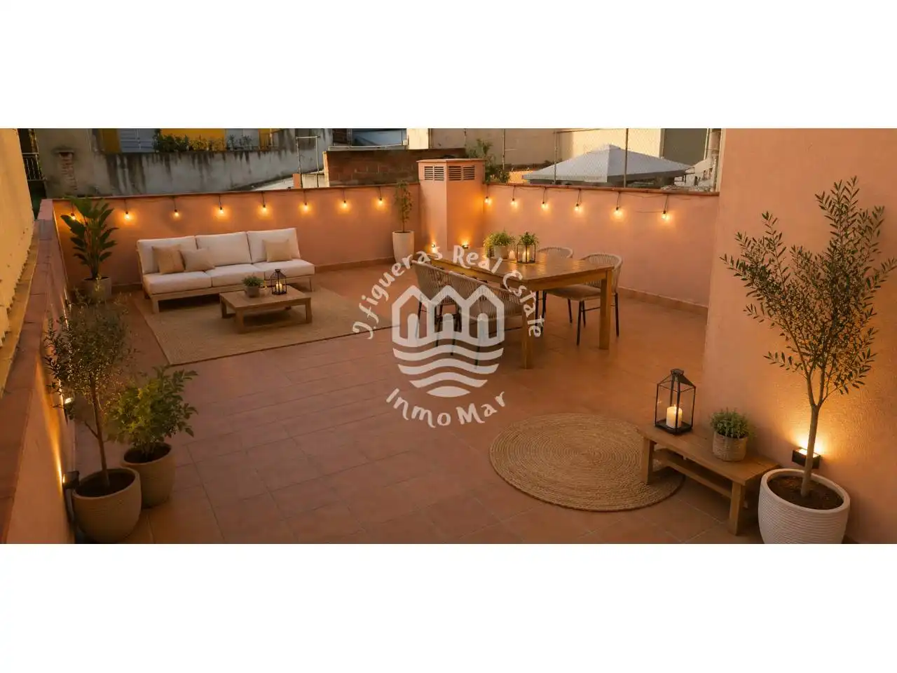 Terrace of Flat for sale in Terrassa  with Air Conditioner, Heating and Private garden