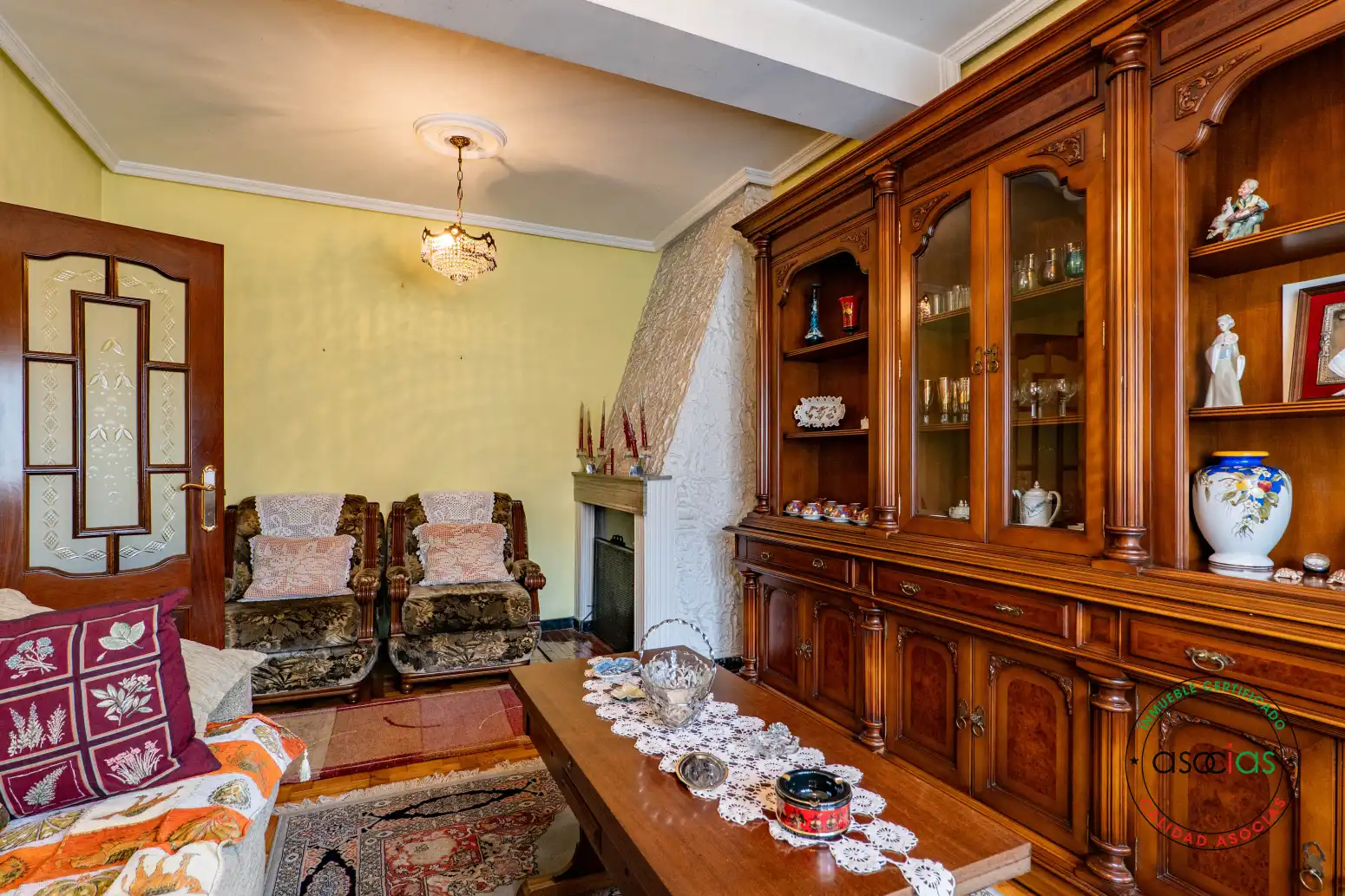 Living room of Houses for sale in Laviana  with Heating, Parquet flooring and Terrace