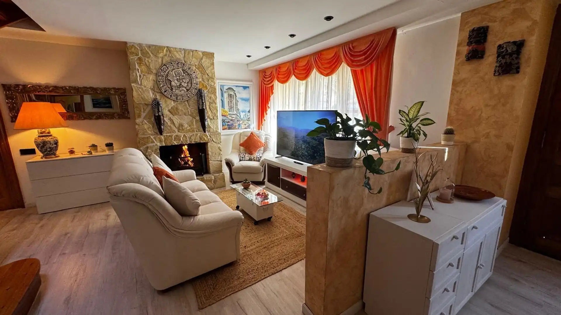 Sala de estar de Casa o chalet en venta en Valle de Elorz / Elortzibar con Calefacción, Parquet y Balcón