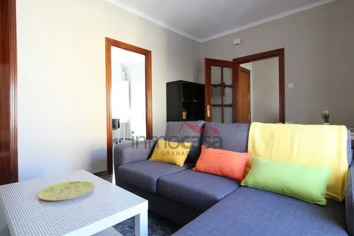 Living room of Flat for rent in Granada  with Air Conditioner, Heating and Furnished