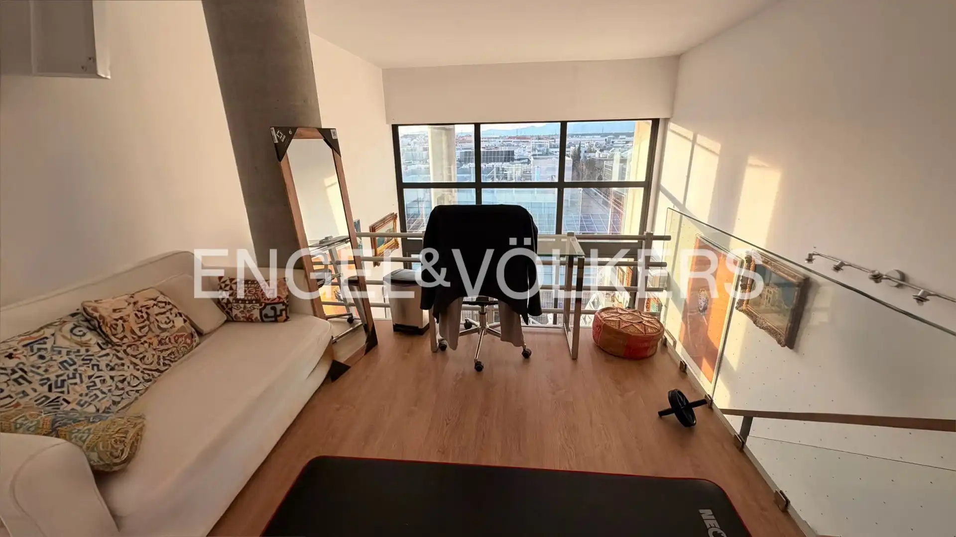 Balcony of Lofts for rent in San Sebastián de los Reyes  with Air Conditioner, Heating and Parquet flooring