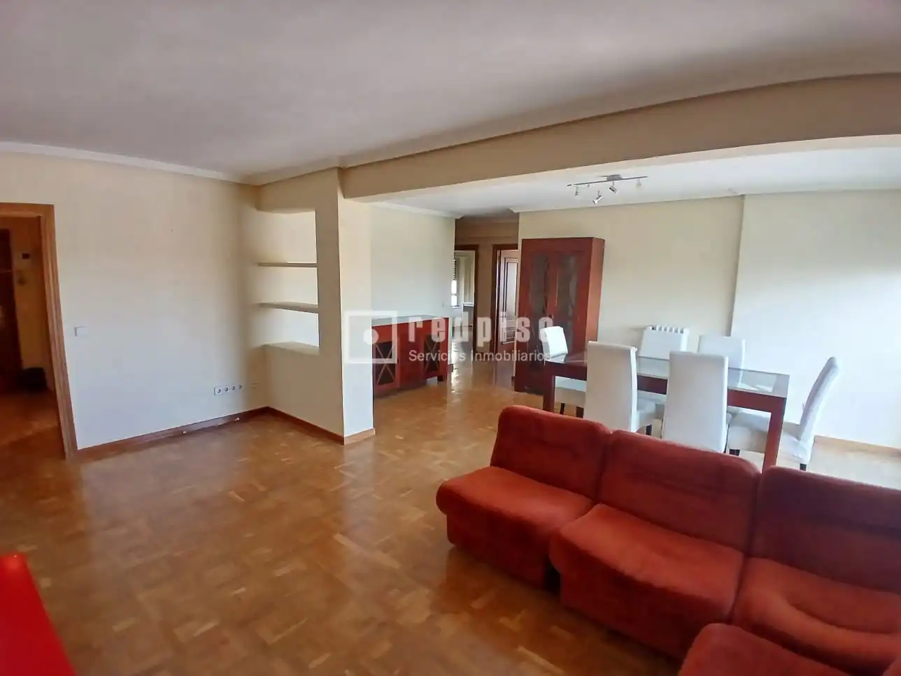 Sala de estar de Piso de alquiler en Madrid con Calefacción, Parquet y Terraza
