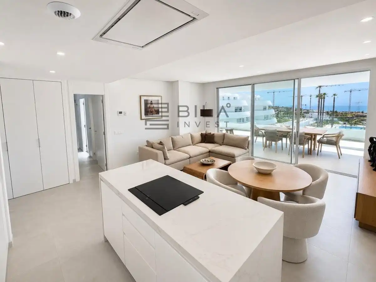 Sala d'estar de Pis en venda en Mijas amb Aire condicionat, Terrassa i Traster