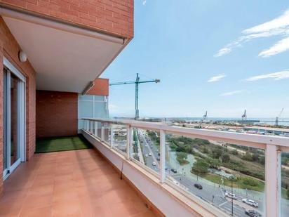 Terrace of Attic to rent in Alicante / Alacant  with Air Conditioner, Heating and Parquet flooring