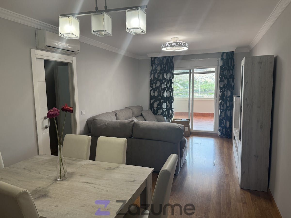 Living room of Flat to rent in Roquetas de Mar  with Air Conditioner, Heating and Parquet flooring