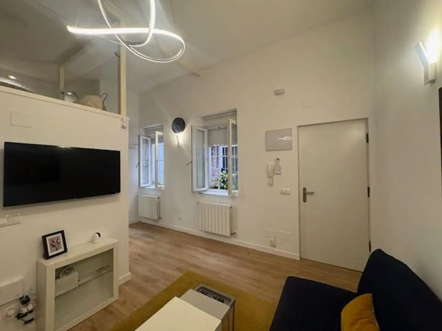 Sala de estar de Piso de alquiler en Madrid con Calefacción y Alarma