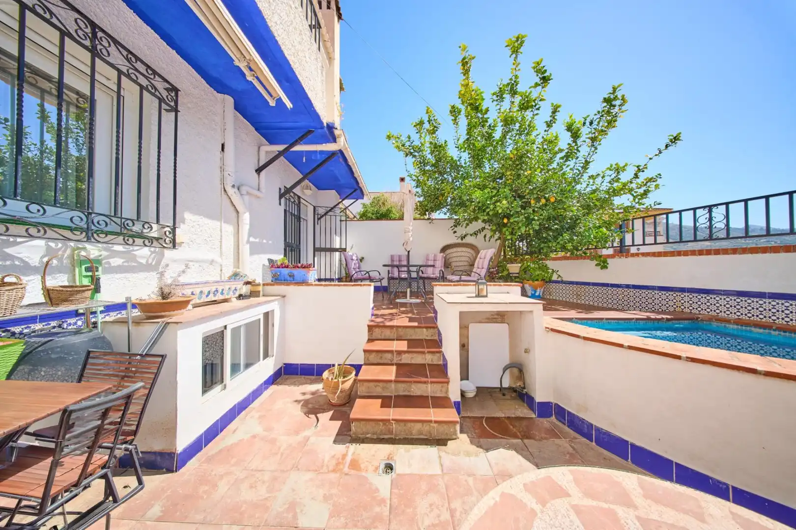 Terrassa de Casa adosada en venda en Órgiva amb Calefacció, Jardí privat i Terrassa