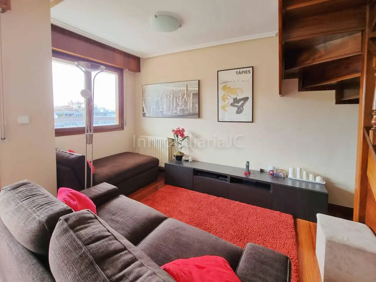 Living room of Flat for share in Laredo  with Heating and Furnished