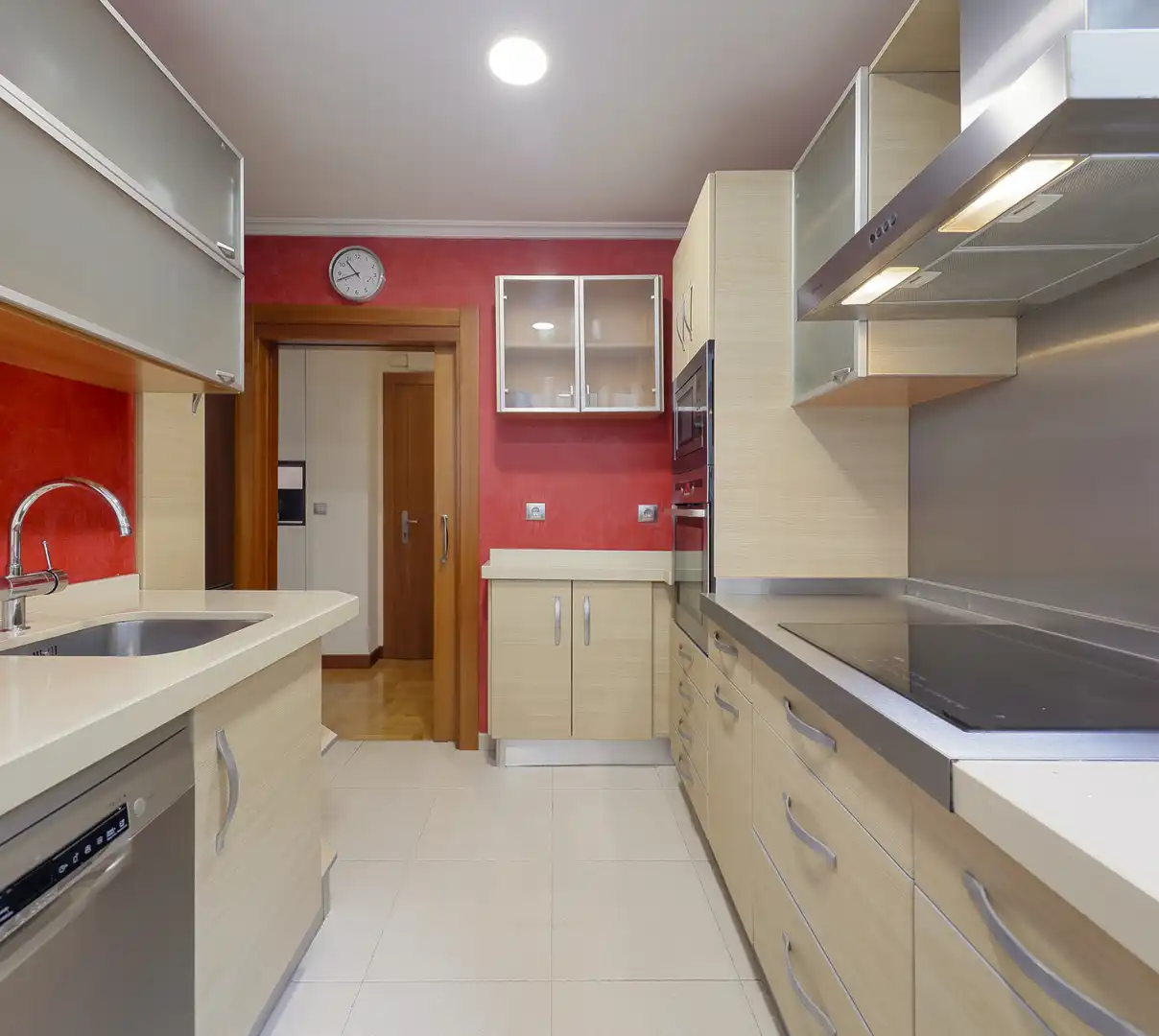 Kitchen of Flat for sale in Gijón   with Heating, Parquet flooring and Terrace