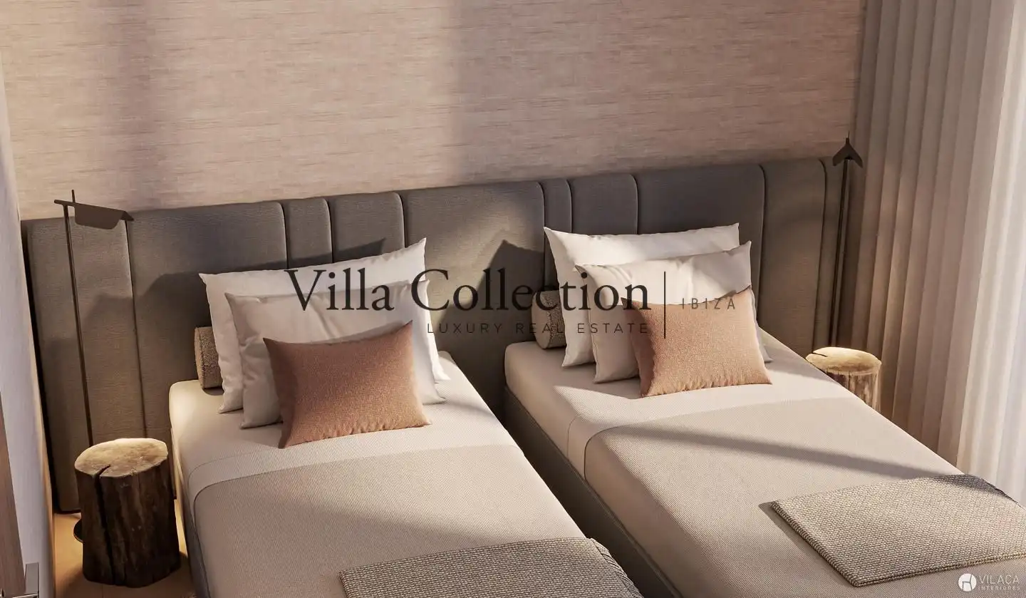 Bedroom of Houses for sale in Santa Eulària des Riu  with Air Conditioner, Heating and Terrace