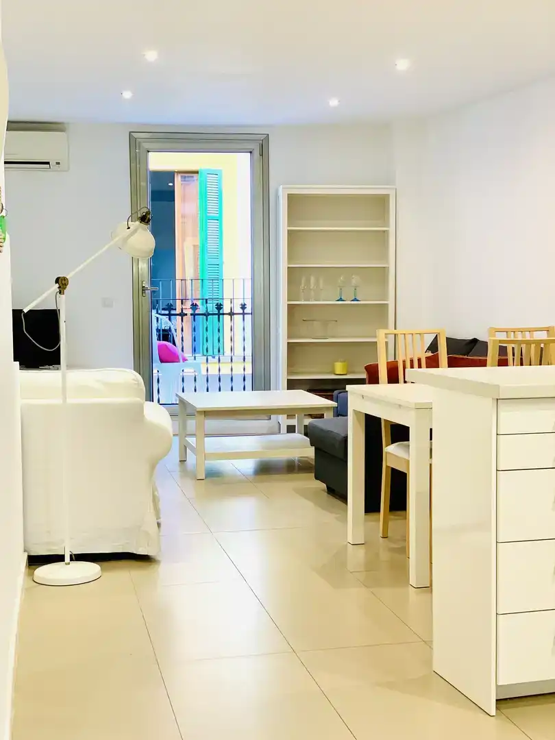 Living room of Flat for rent in  Palma de Mallorca  with Air Conditioner and Balcony