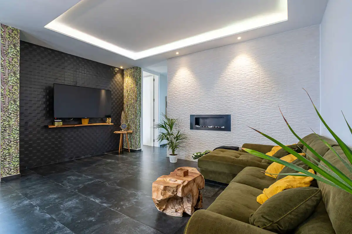 Sala d'estar de Casa o xalet en venda en San Bartolomé amb Moblat