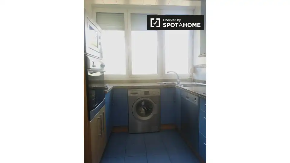 Cocina de Apartamento para compartir en Bilbao  con Aire acondicionado, Calefacción y Terraza