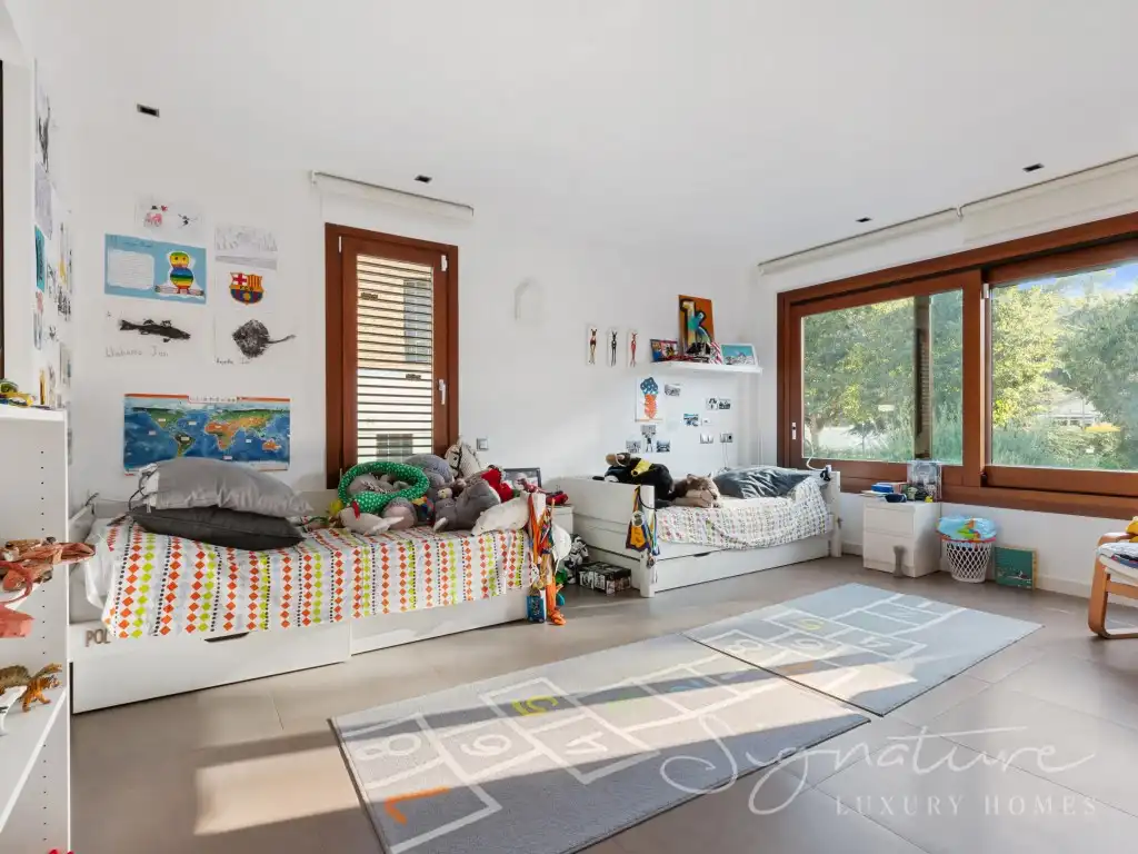 Habitación de Casa o chalet en venta en Sant Cugat del Vallès con Aire acondicionado, Jardín privado y Terraza