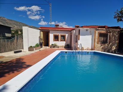 Swimming pool of House or chalet to rent in Aigües  with Air Conditioner, Terrace and Swimming Pool