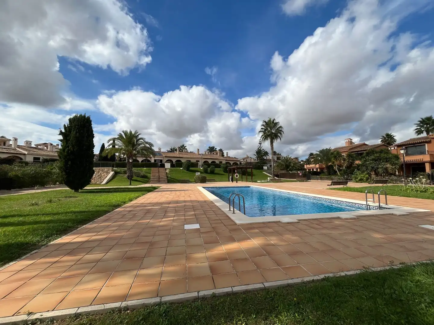 Jardí de Casa adosada en venda en Fuente Álamo de Murcia amb Aire condicionat, Jardí privat i Terrassa