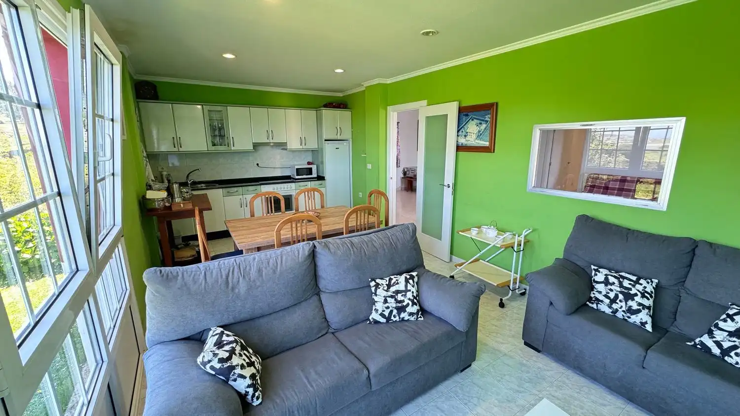 Living room of Houses for sale in Carballo  with Heating, Private garden and Swimming Pool