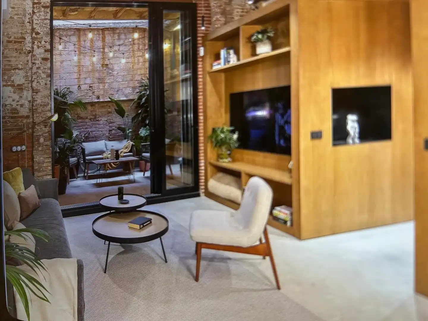 Sala d'estar de Apartament en venda en Barcelona amb Aire condicionat, Calefacció i Parquet