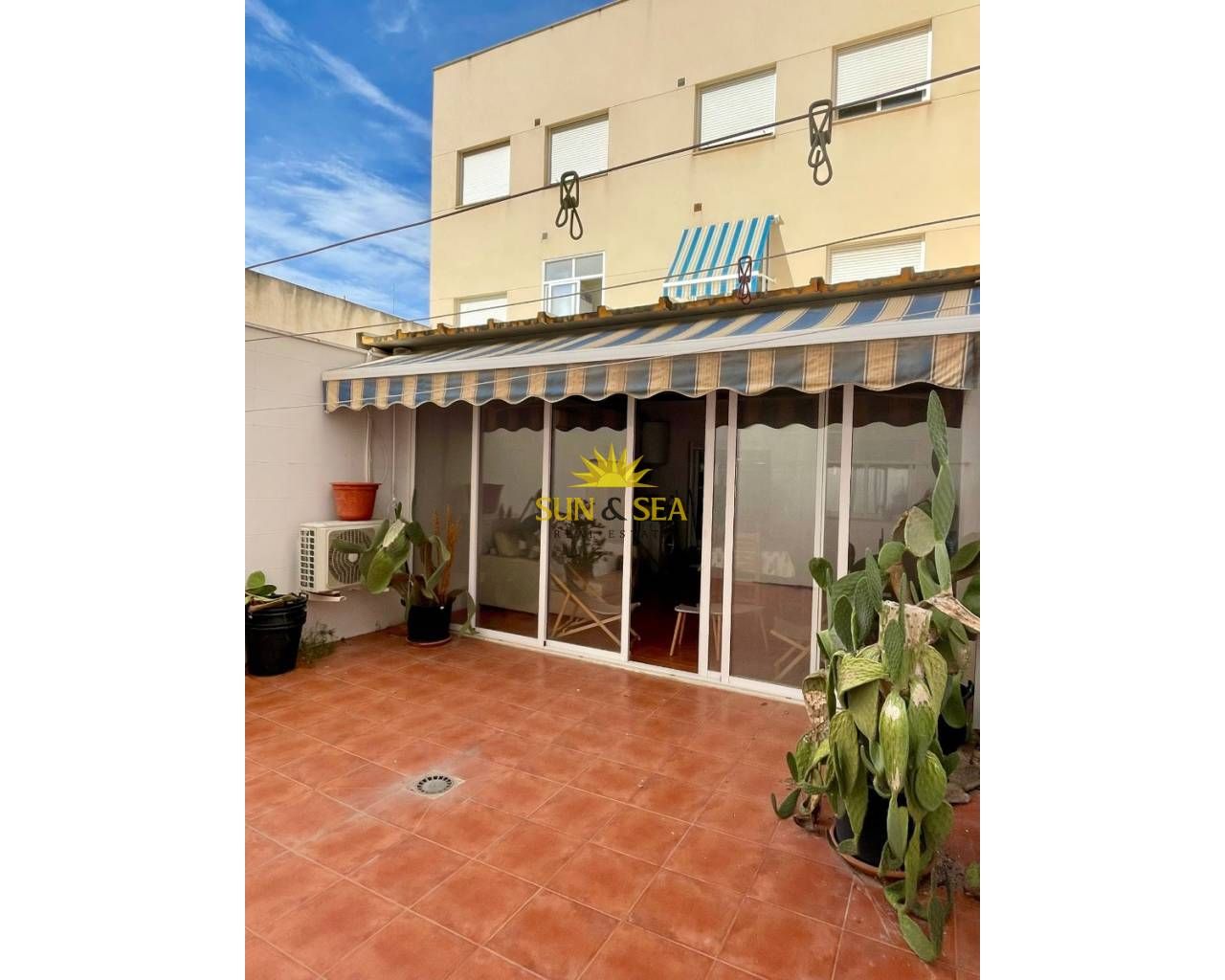 Terraza de Piso de alquiler en  Murcia Capital con Aire acondicionado, Calefacción y Amueblado