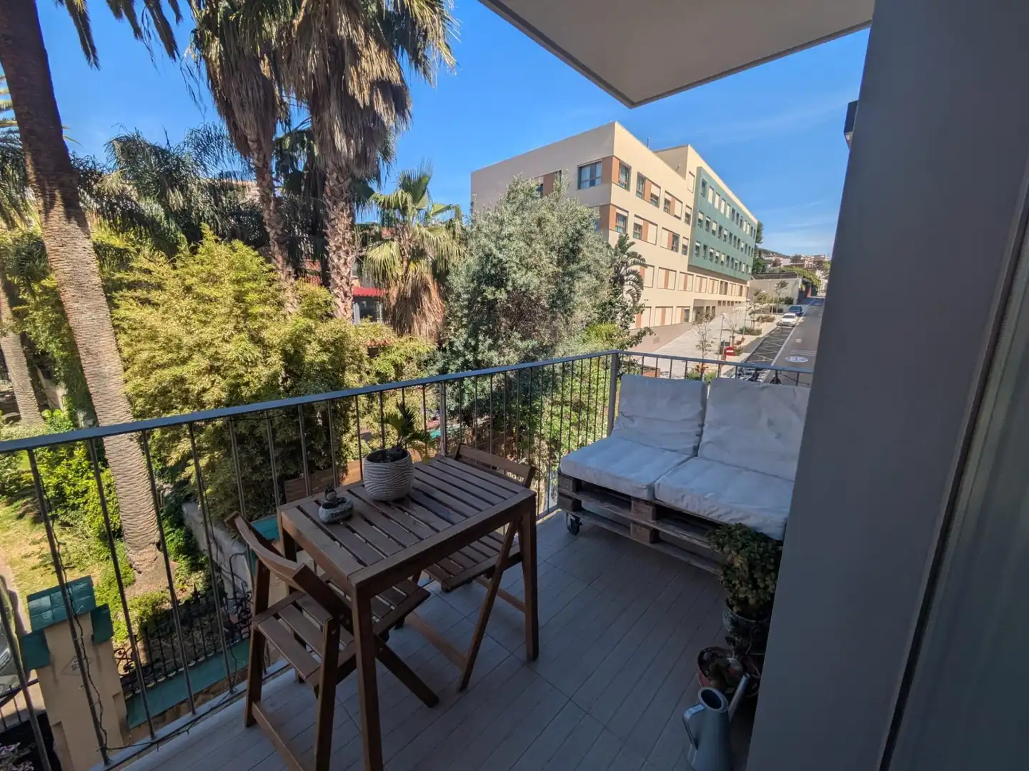 Terraza de Piso de alquiler en  Barcelona Capital con Aire acondicionado, Parquet y Trastero