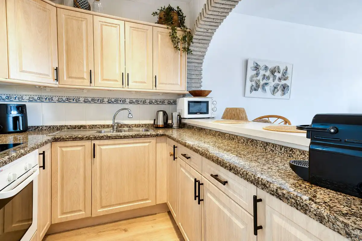 Cocina de Planta baja en venta en Mijas con Terraza y Piscina comunitaria