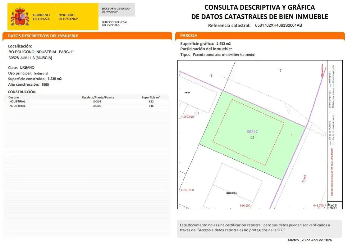 Nave industrielle à vendre à Polígono PARCELA 11