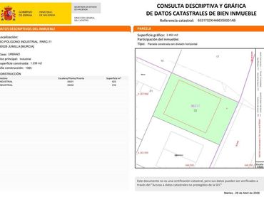 Nau industrial en venda a Polígono PARCELA 11