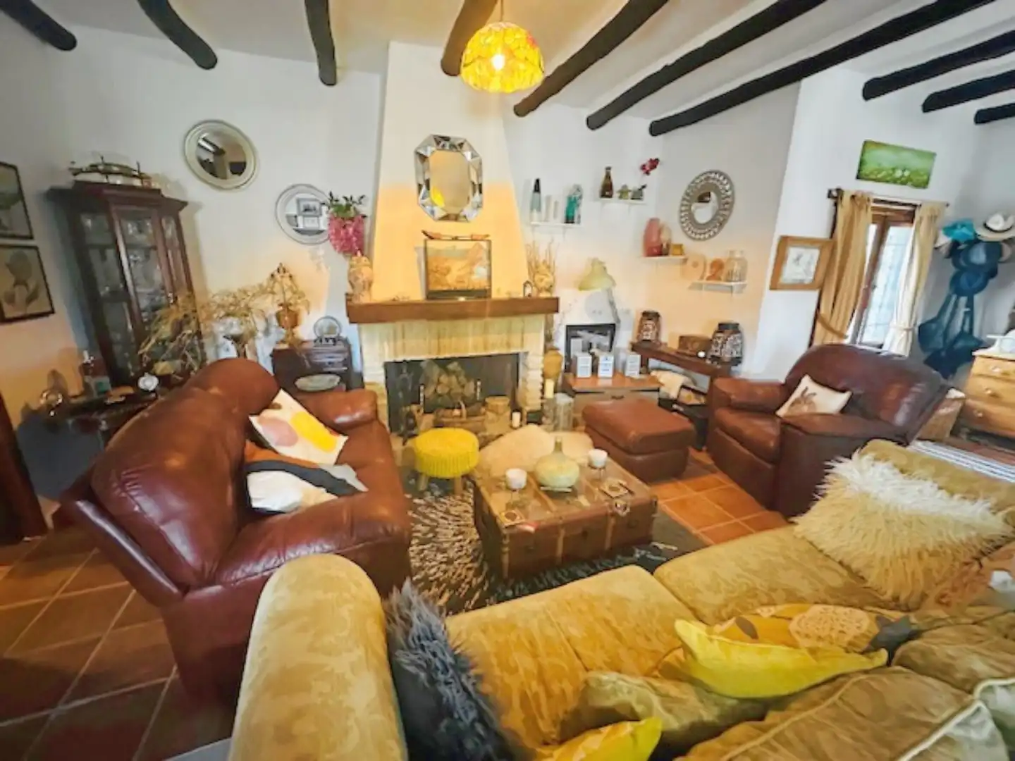 Sala de estar de Finca rústica en venta en Antequera con Terraza