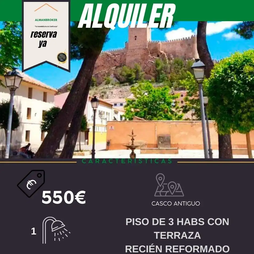 Flat for rent in Almansa