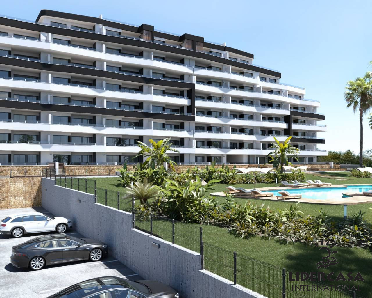 Vista exterior de Apartament en venda en San Miguel de Salinas amb Jardí privat, Terrassa i Piscina