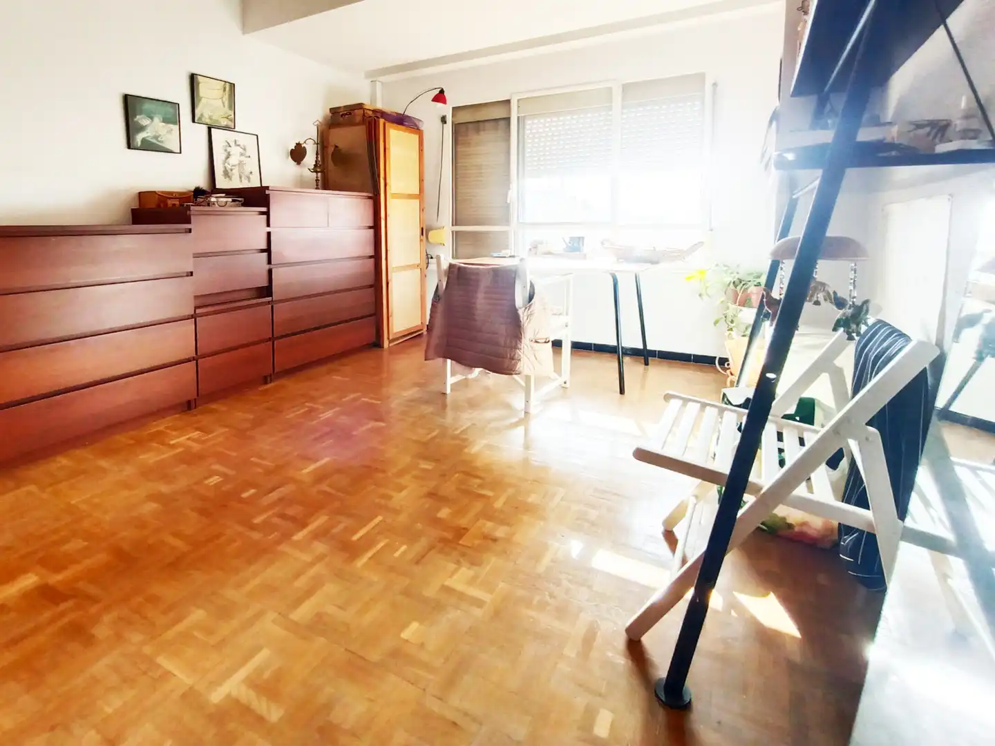 Schlafzimmer von Wohnung zum Verkauf in  Palma de Mallorca mit Klimaanlage, Parkett und Abstellraum