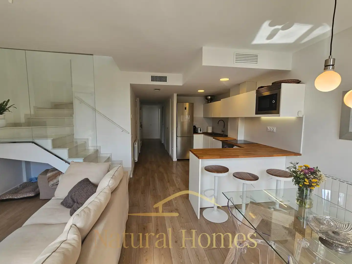 Kitchen of Duplexes for rent in Caldes d'Estrac  with Air Conditioner, Terrace and Furnished