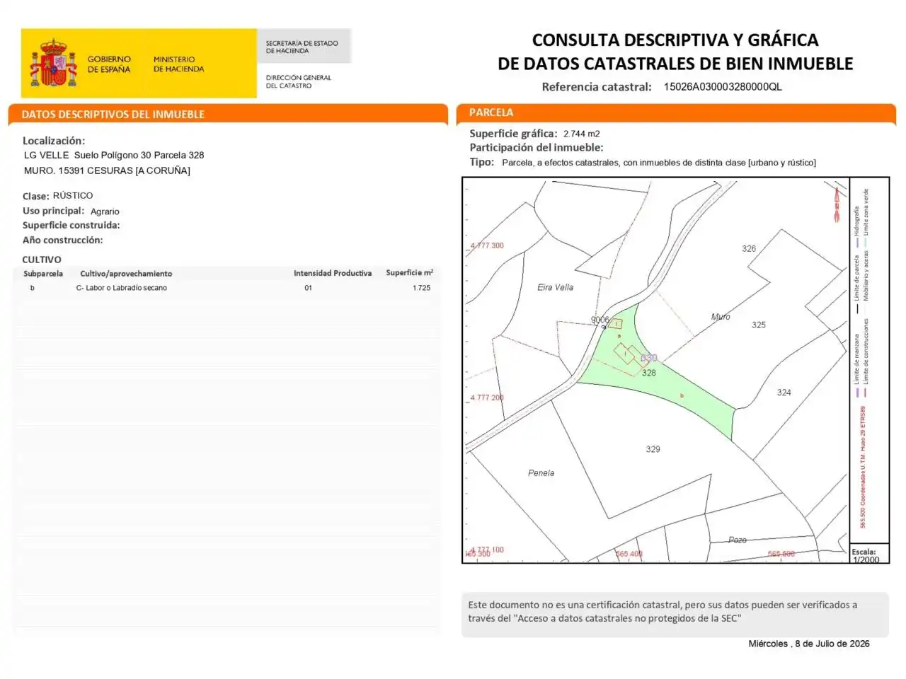 Exterior view of Houses for sale in Cesuras