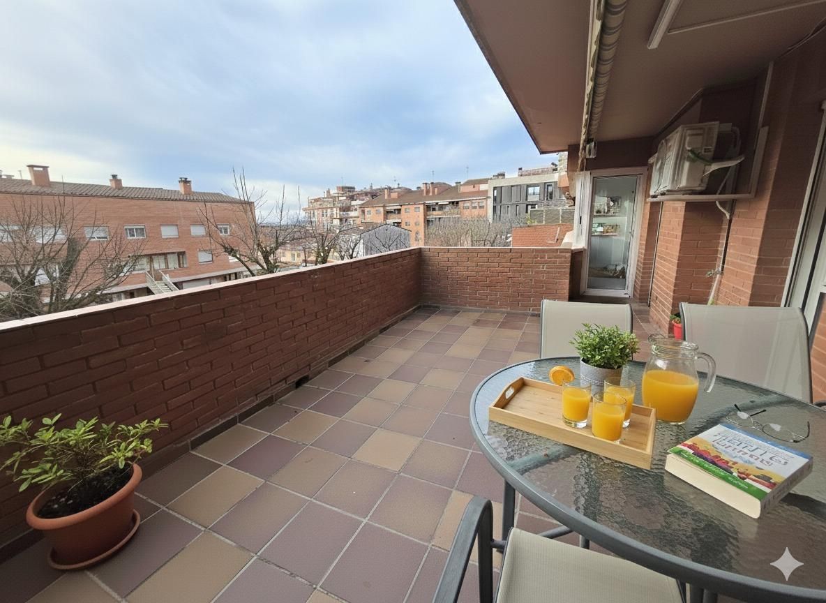 Terrace of Flat for sale in Castellar del Vallès  with Air Conditioner, Heating and Parquet flooring