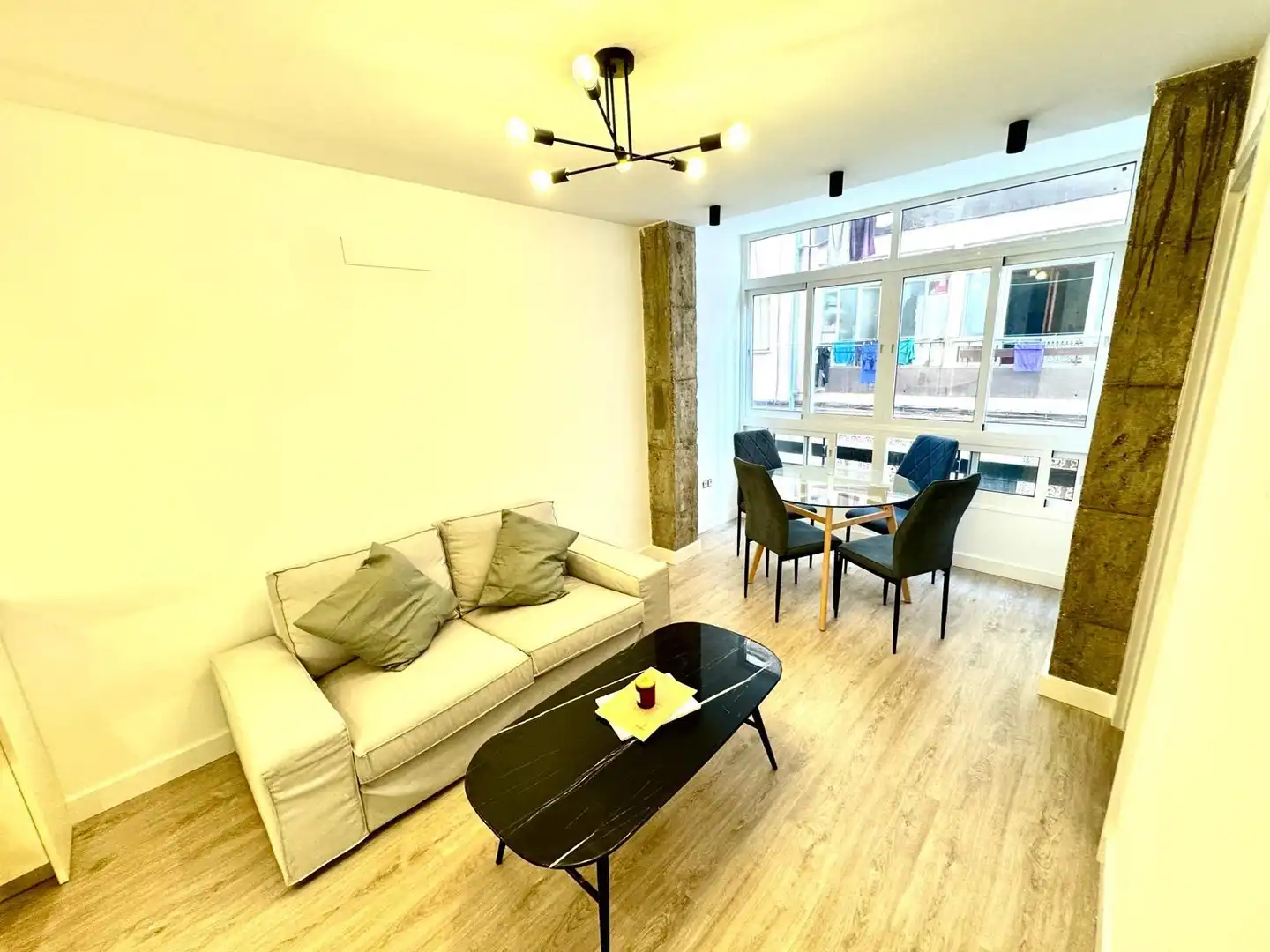 Wohnzimmer von Wohnungen zum Verkauf in Málaga mit Klimaanlage, Terrasse und Balkon