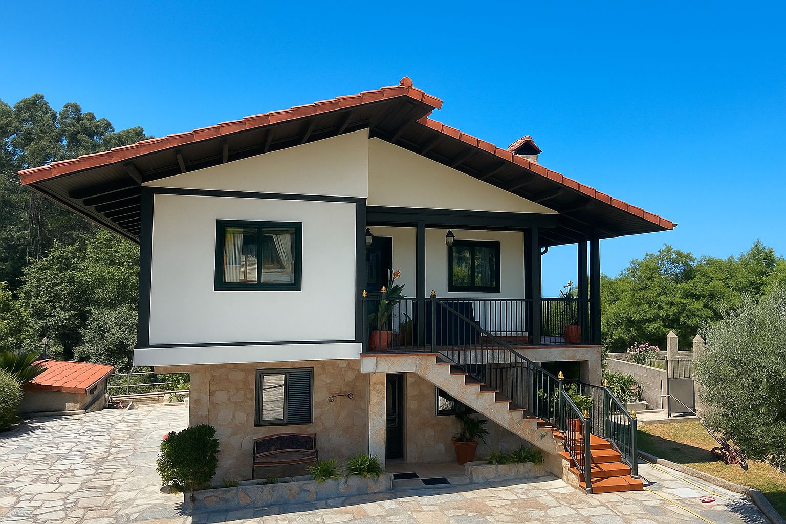 Exterior view of House or chalet for sale in Redondela  with Heating, Private garden and Terrace