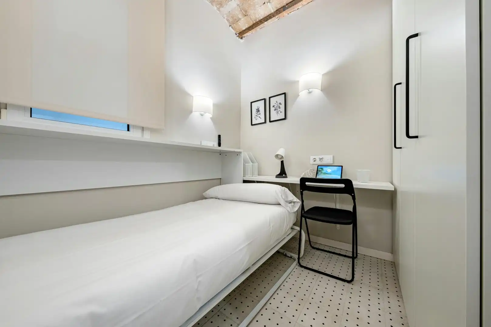 Schlafzimmer von Wohnung zur Miete in Barcelona mit Klimaanlage, Heizung und Möbliert