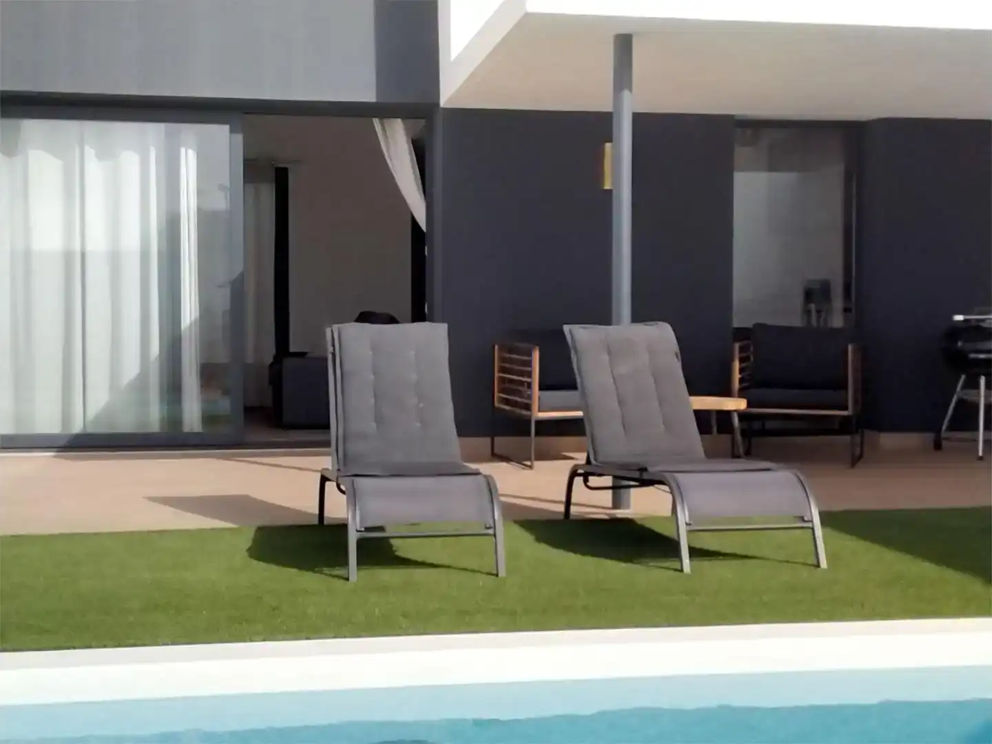 Terrasse von Wohnung zum Verkauf in La Oliva mit Privatgarten, Parkett und Abstellraum