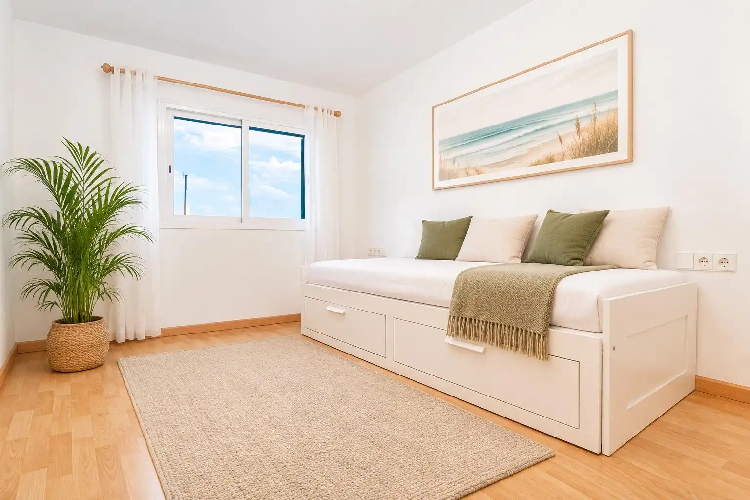 Bedroom of Flat for sale in Campos  with Air Conditioner, Heating and Parquet flooring