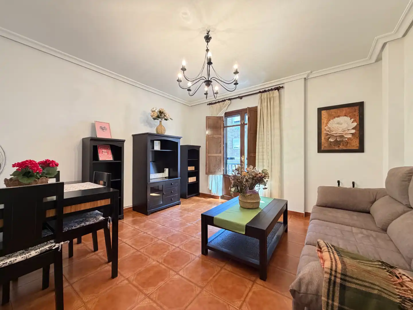 Living room of Flat for rent in Plasencia  with Furnished, Oven and Washing machine