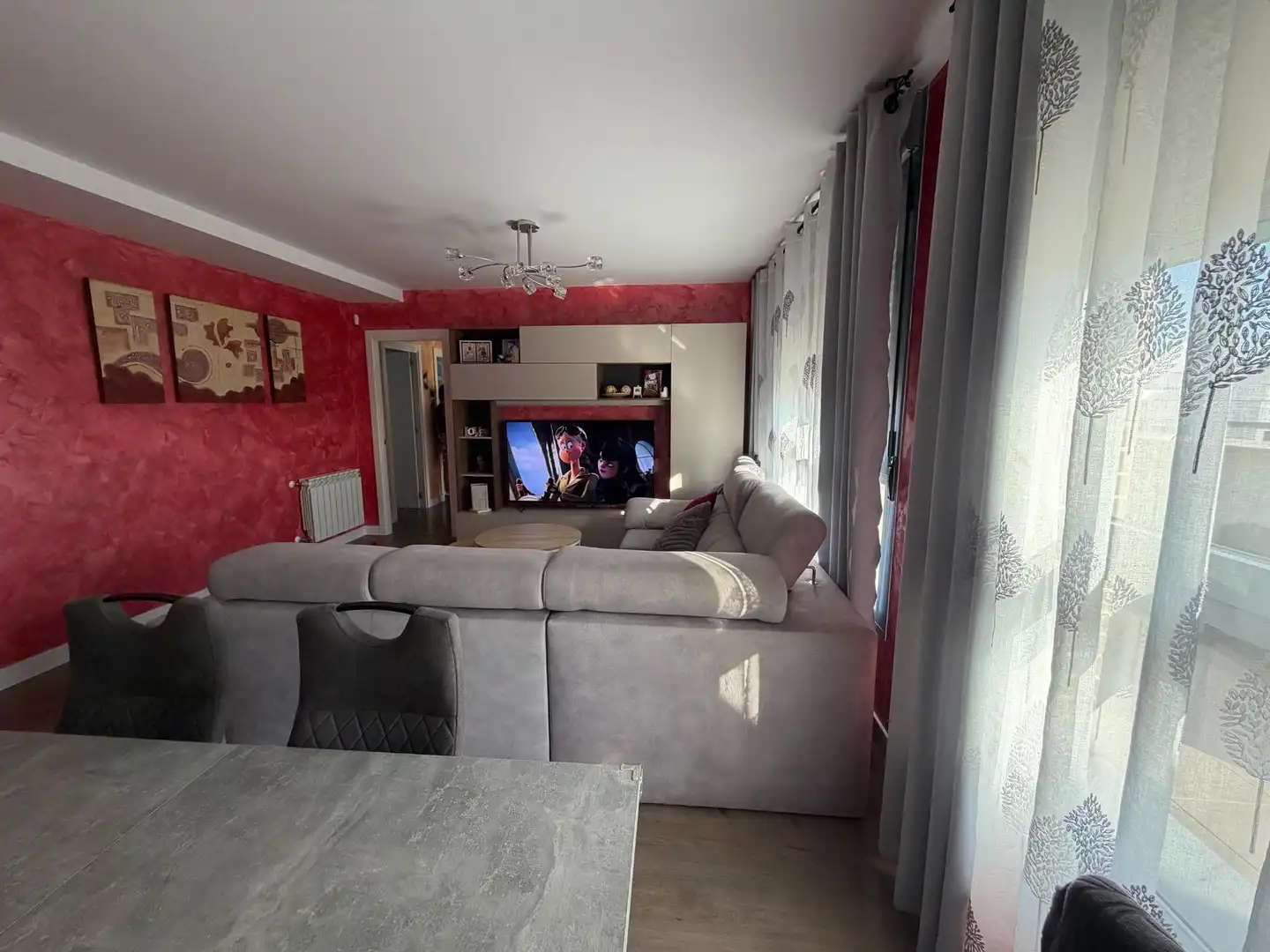 Wohnzimmer von Dachboden zum Verkauf in Alovera mit Klimaanlage, Heizung und Terrasse