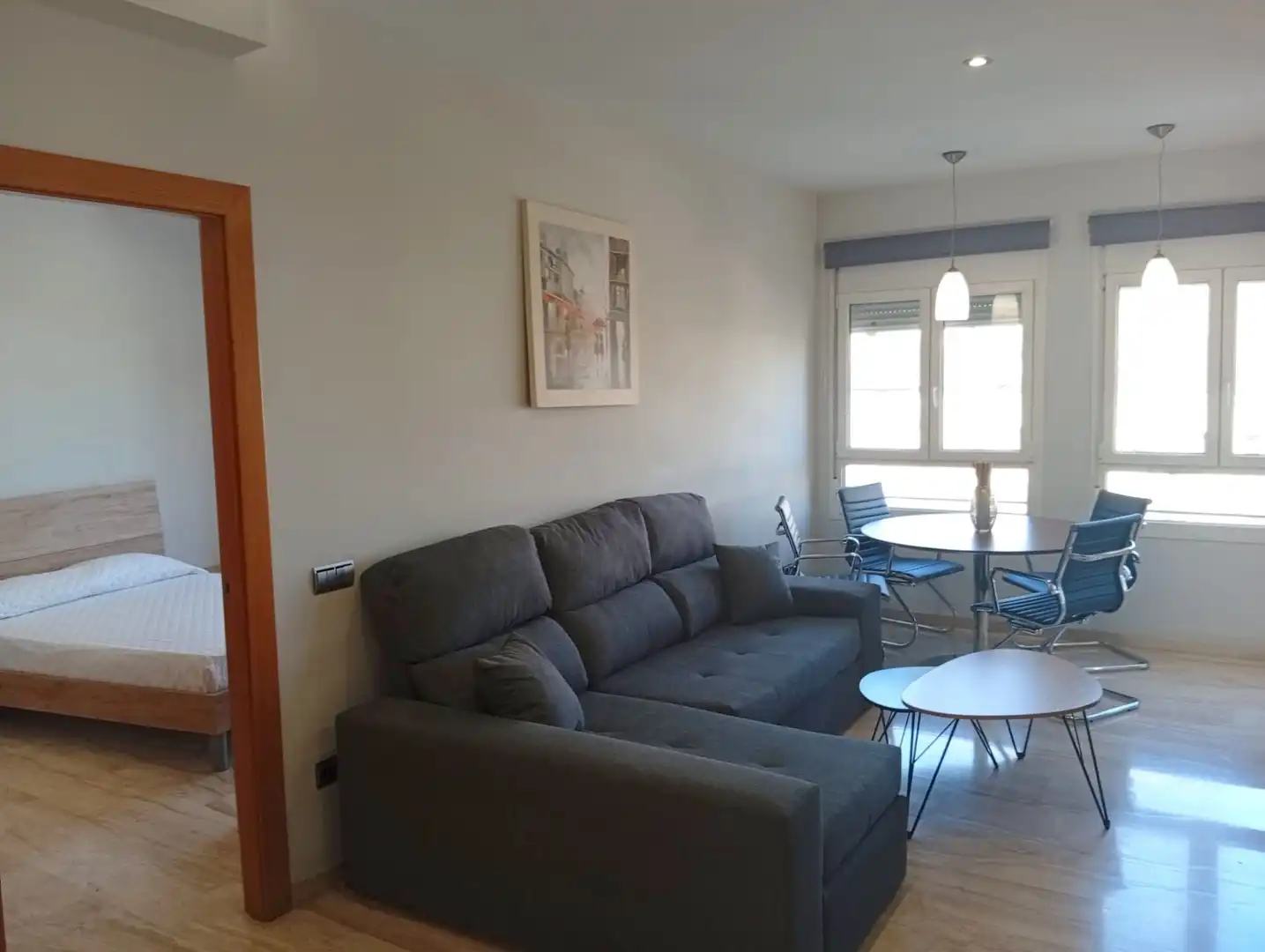 Living room of Flat for rent in Málaga  with Air Conditioner and Furnished