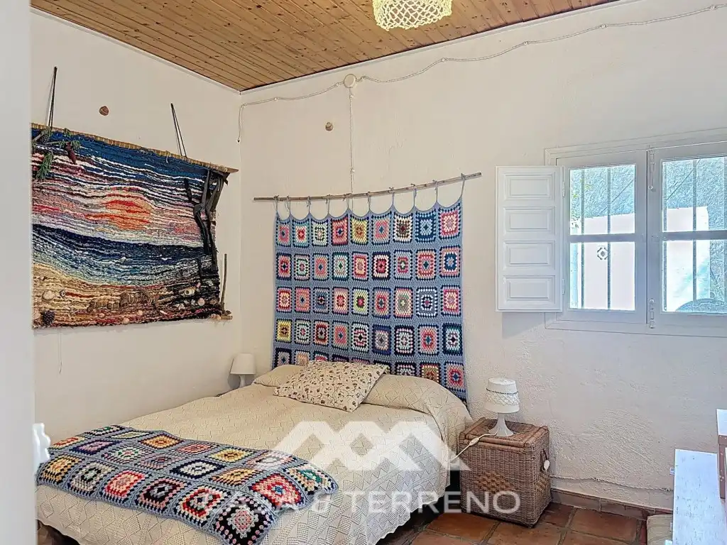 Dormitori de Casa o xalet en venda en Canillas de Aceituno amb Jardí privat, Terrassa i Piscina